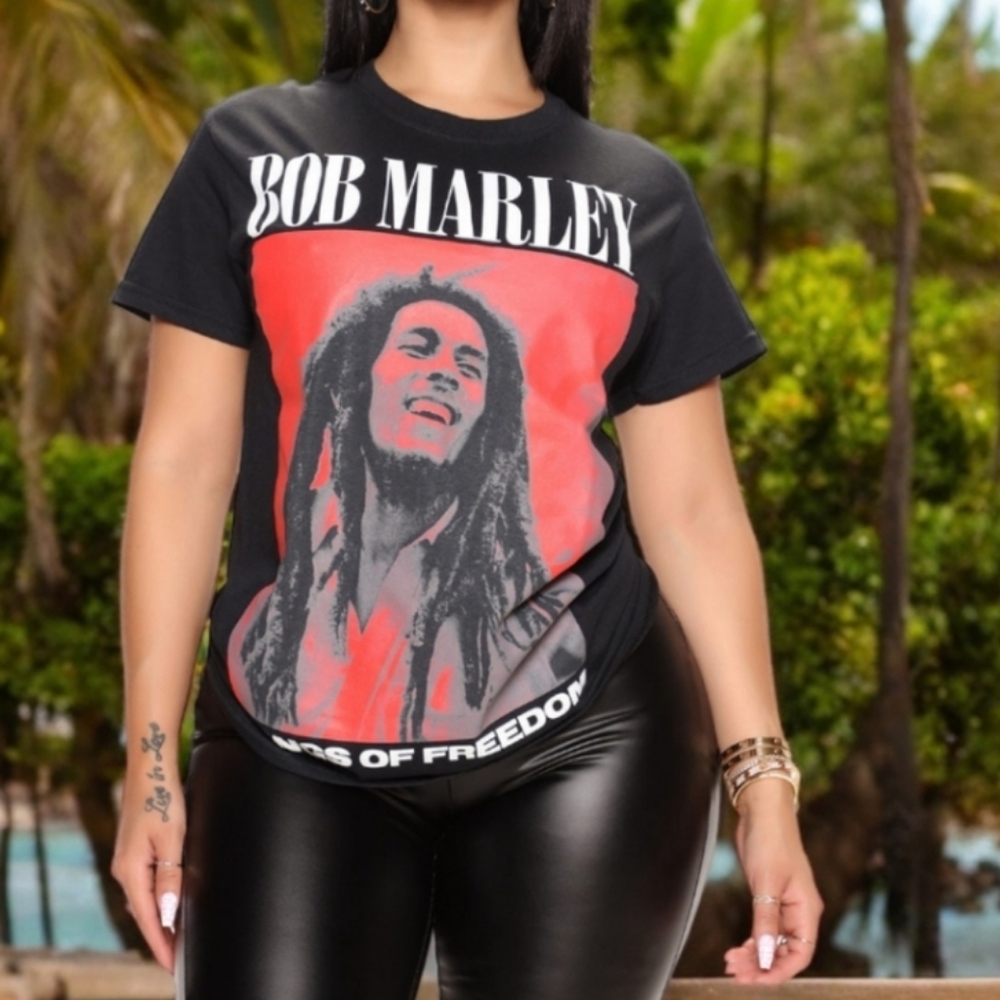 NWOT Unisex Bob Marley Songs of Freedom T-Shirt - Picture 4 of 9